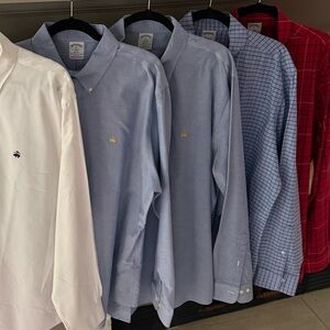 Brooks Brothers set of 5 XL Regent Fit (classic fit) button downs